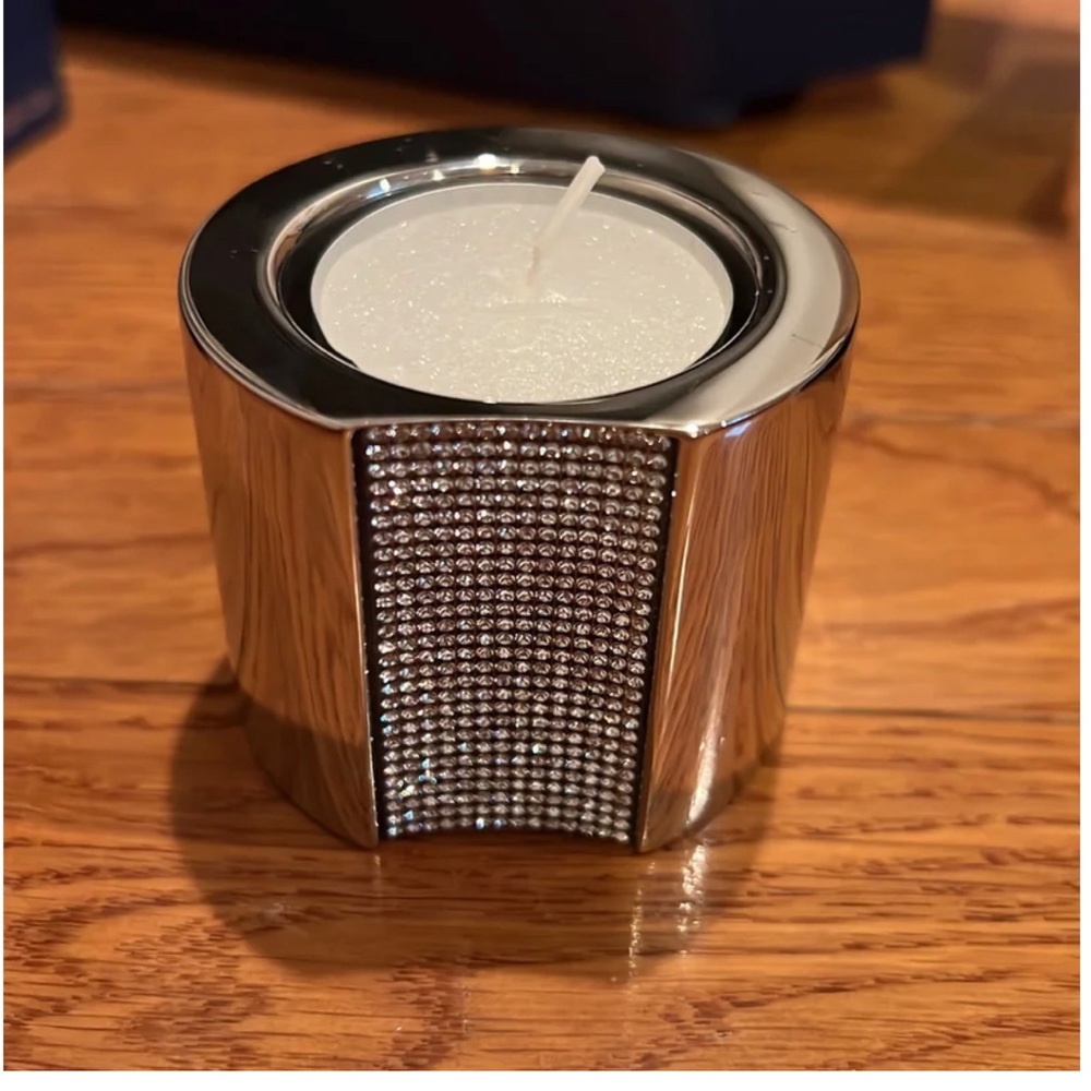 Swarovski tea light candle with crystals